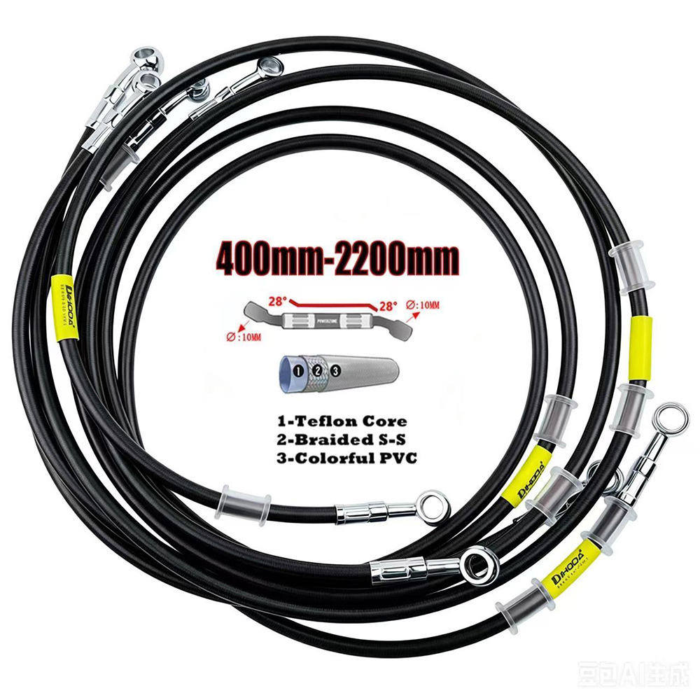 Braided Line - Tubo Flessibile Idraulico per Freni Moto