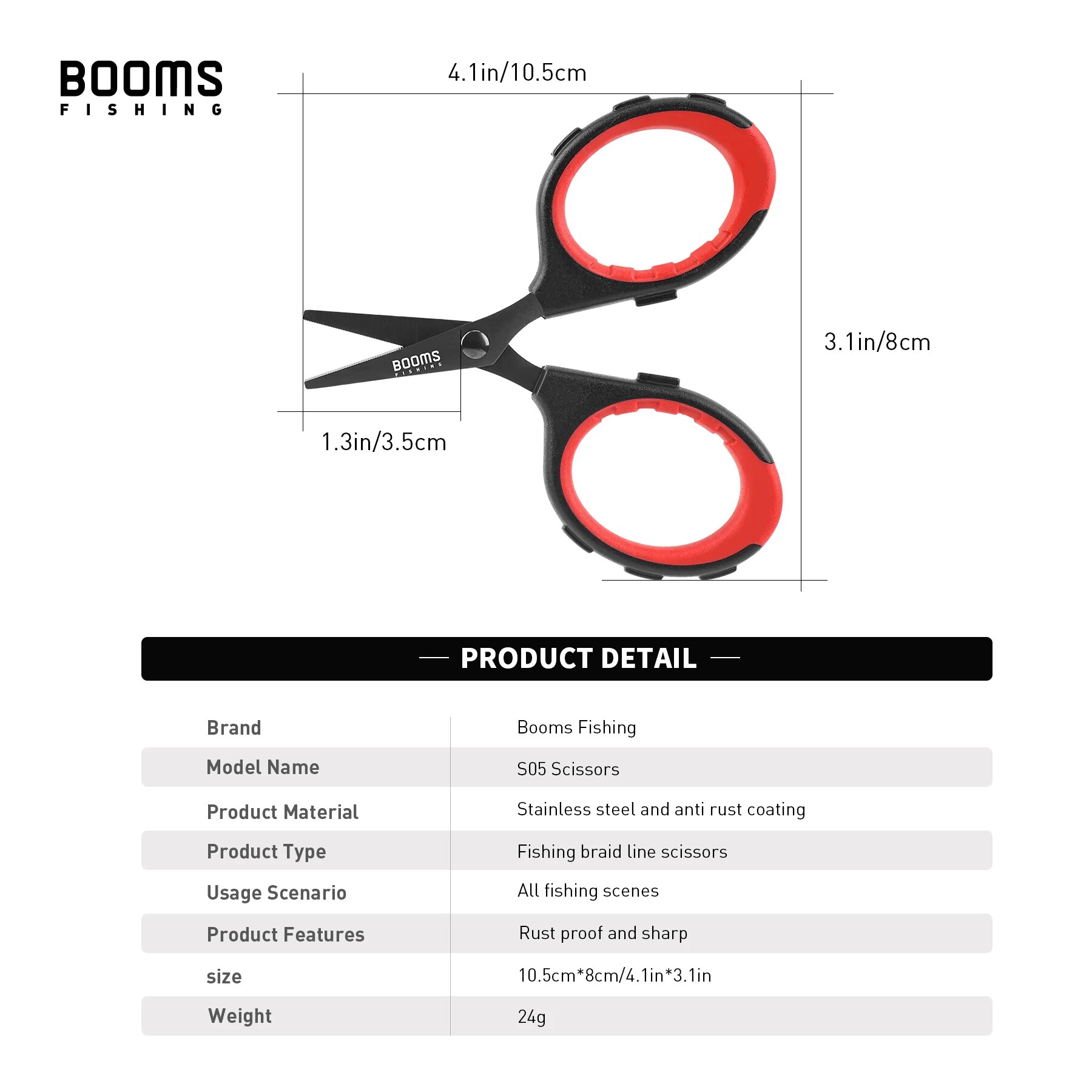 Booms Fishing S05 Braid Wire f - Fishing Line Cutter recensione e prezzo