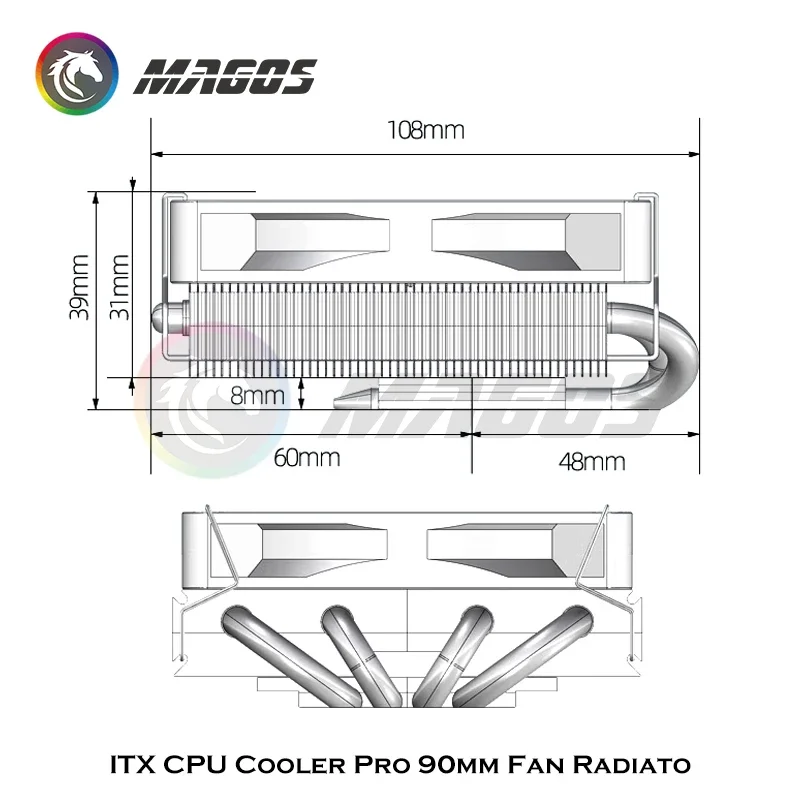 ITX CPU Cooler Pro 90mm ventol - Fly Line recensione e prezzo