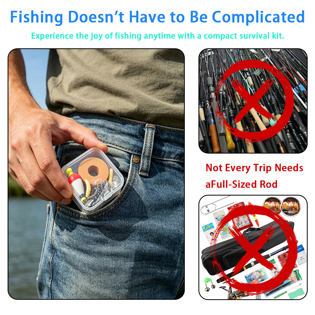 Set di attrezzatura da pesca p - Fishing Line Box recensione e prezzo